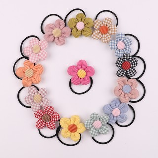 Set 2 dây cột tóc co giãn nhiều màu dễ thương cho bé gái