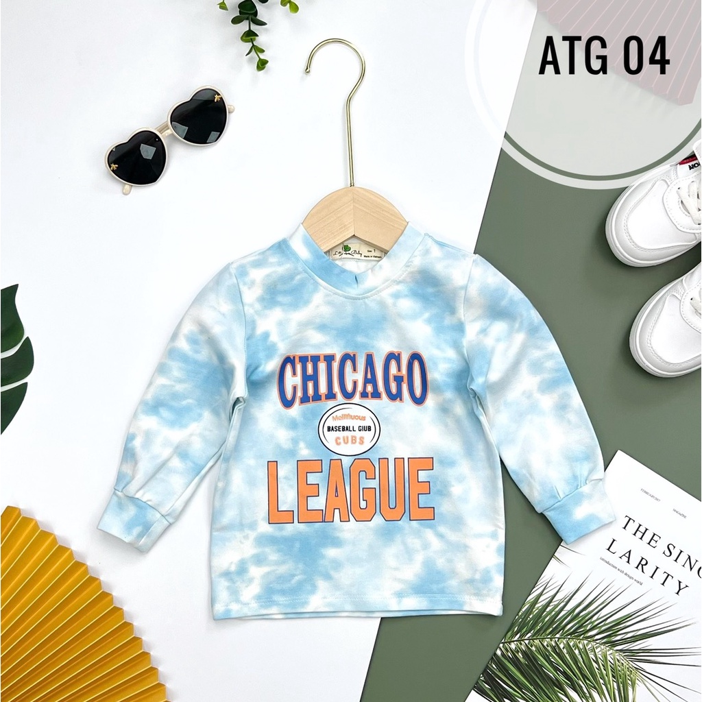 Áo thu đông cotton cho bé trai 11-30kg