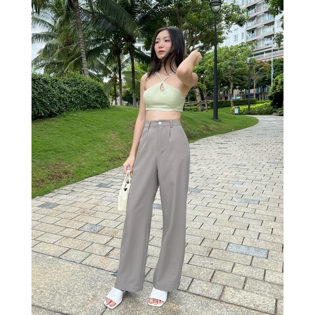 quần dài ống rộng Gray Pants
