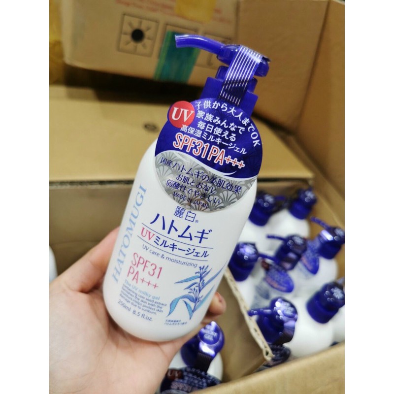 Sữa Dưỡng Thể Chống Nắng Hatomugi Spf31 Pa+++ 250Ml Nhật Bản