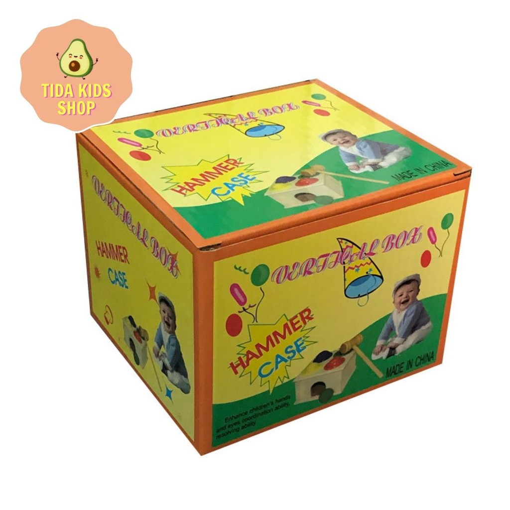 Mẫu Mới 2021] Đập Bóng Gỗ Cho Bé 4 Bóng | Đồ Chơi An Toàn ❤ Freeship ❤ TiDa Kids Shop