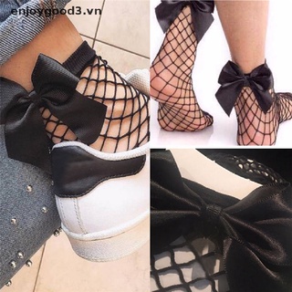 //Enjoy shopping // Fashion Women Ruffle Fishnet Ankle High Socks Mesh Lace Bowknot Short Socks .