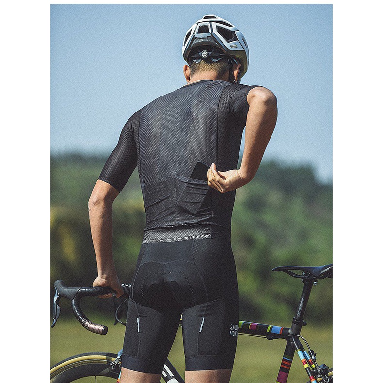 Áo đạp xe Monton ngắn tay Carbon Fiber