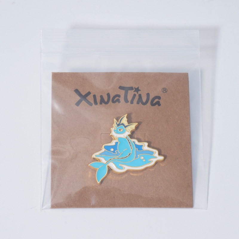 Huy Hiệu Cài Áo Kim Loại Hình Pokemon Thời Trang