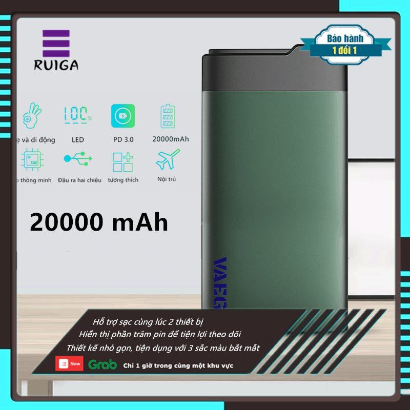 Pin sạc dự phòng VaeGa PowerCore dung lượng 20000mAh - P20Q