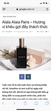 Sharingperfume - nước hoa Alaia Paris Edp [Fullseal - Dung tích 50ml ]