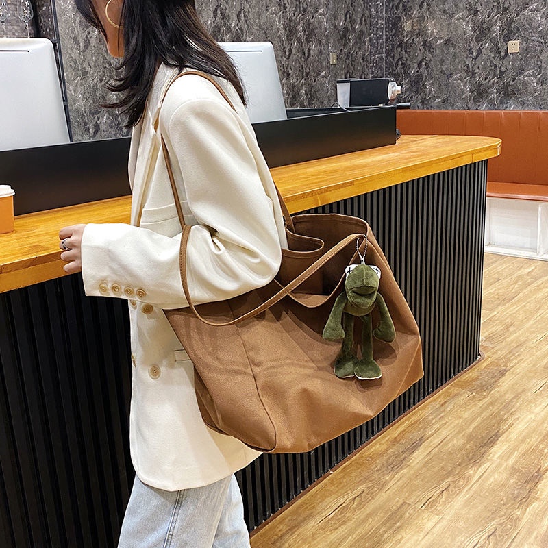 Túi Xách Vải Cotton Màu Sắc Thời Trang Hàn Quốc