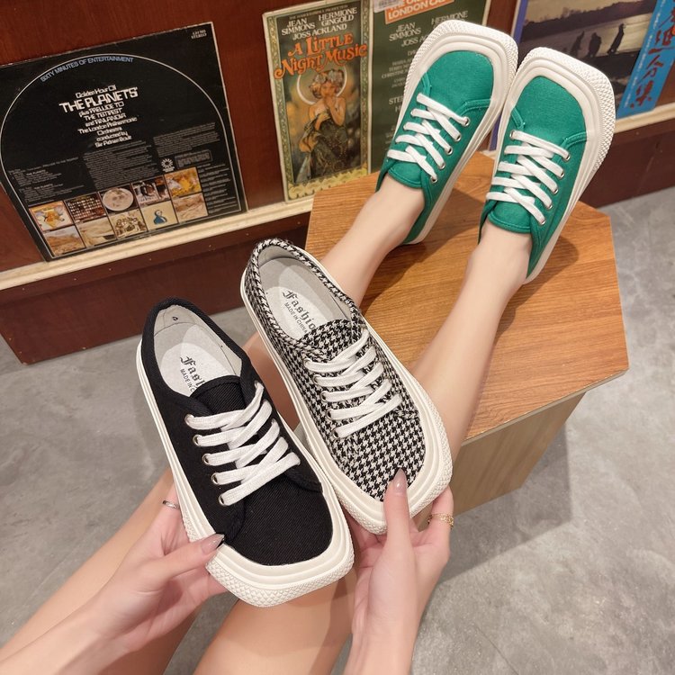 [Mã FASHIONCB264 giảm 10K đơn bất kỳ] Giày Vải Canvas Cổ Thấp Họa Tiết Da Báo Cá Tính Cho Nữ