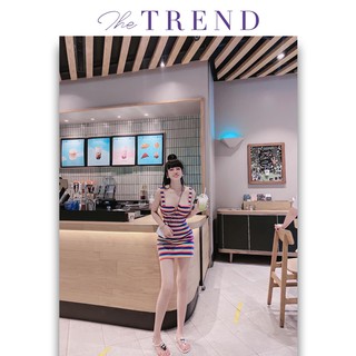 Váy ôm body thun tăm thetrend_2021 đẹp nhất mùa hè V1