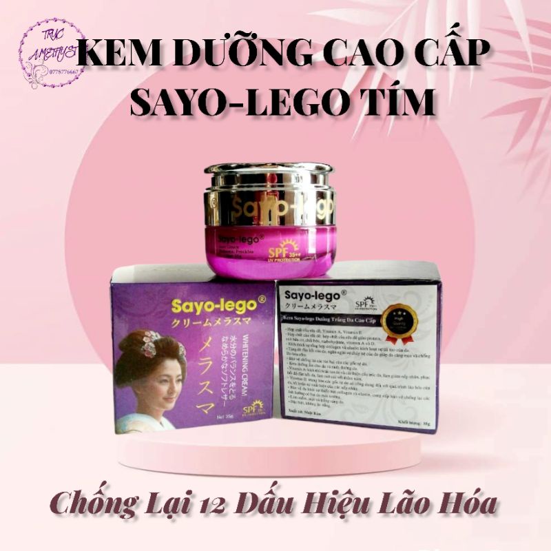 KEM DƯỠNG TRẮNG DA CAO CẤP SAYO-LEGO TÍM