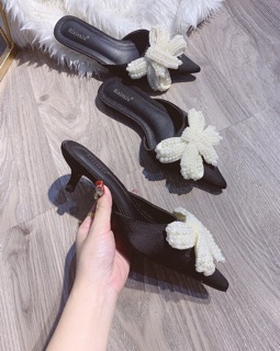 Sục nơ Ngọc gót 3p (sẵn).