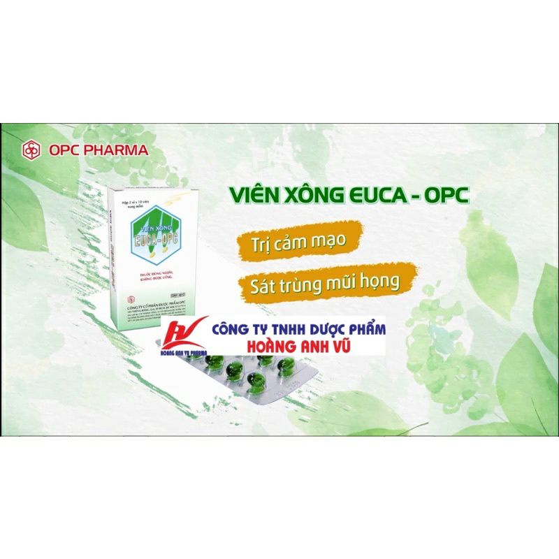 viên xông euca opc hộp 20 viên