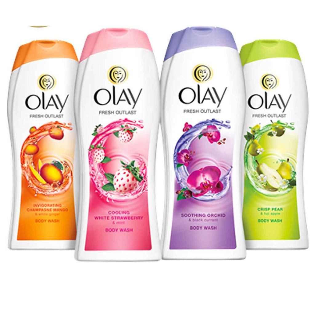 Sữa tắm hương lê & táo OLAY Fresh Outlast Body Wash Crisp Pear & Fuji Apple 700ml (Mỹ)