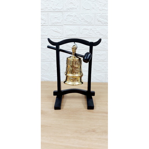 Chuông Đồng Treo Giá Gỗ