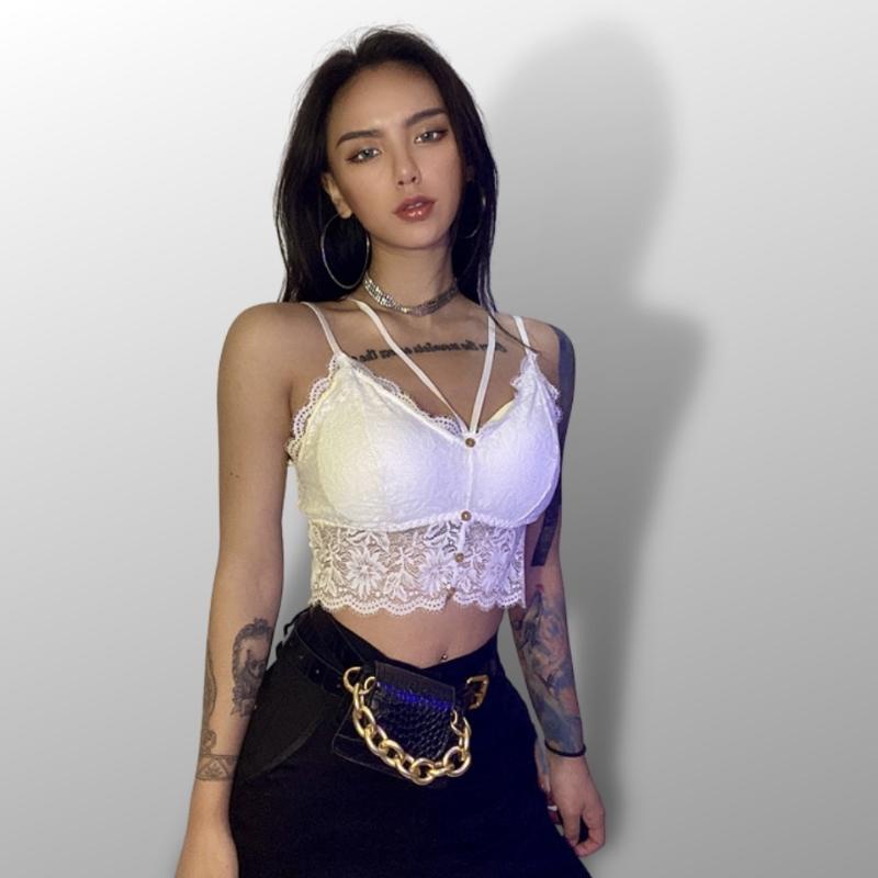 Áo Bra Ren Dán Dài Sexy Mút Mỏng AN Nâng Ngực Không Cài 9965