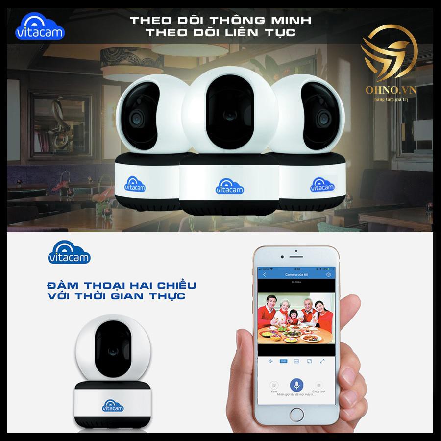 Camera IP Wifi ngoài trời Vitacam C1080 giám sát trong nhà chống trộm 2.0 MPX – OHNO Việt Nam