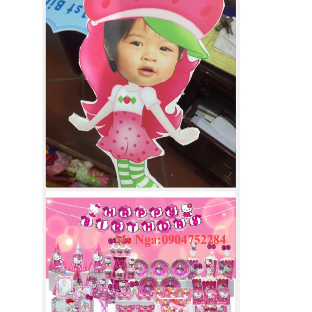 Combo trang trí sinh nhật + in ảnh bé