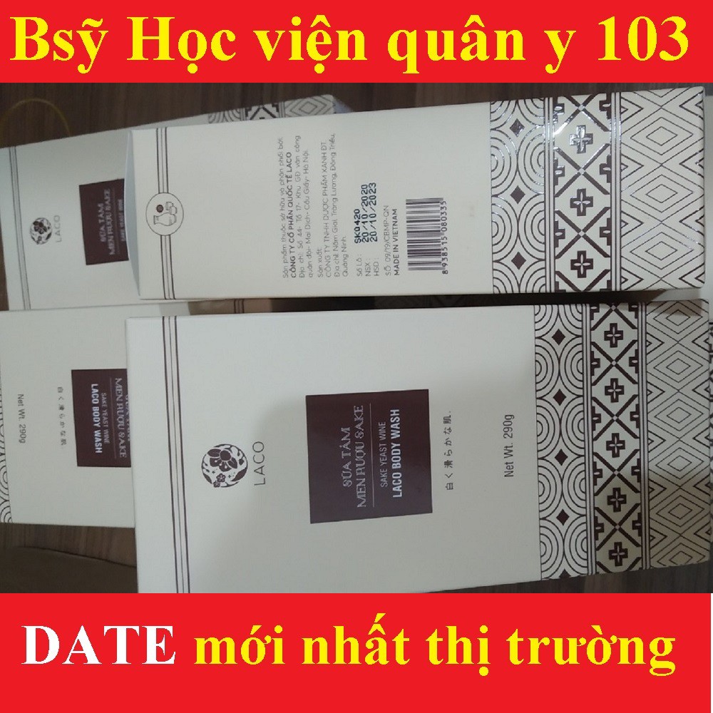 sữa tắm trắng da men rượu sake LACO HOT 290g,làm mịn,nhả nắng,đều màu da,ngừa mụn lưng[kem dưỡng trắng da body đẹp thân] | BigBuy360 - bigbuy360.vn