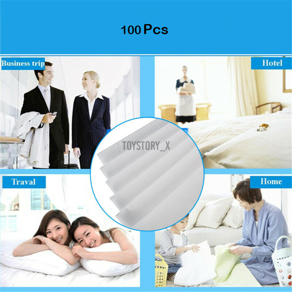 80x180cm 100Pcs Disposable Beauty Massage Table Bed Sheet Cover Hospital Travel