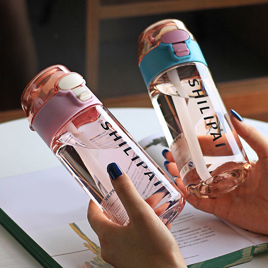 Bình nước nhựa Tritan cao cấp 450ml dùng đi thể thao, tập gym, chạy bộ có ống hút 4 màu unisex Harry's Bottle