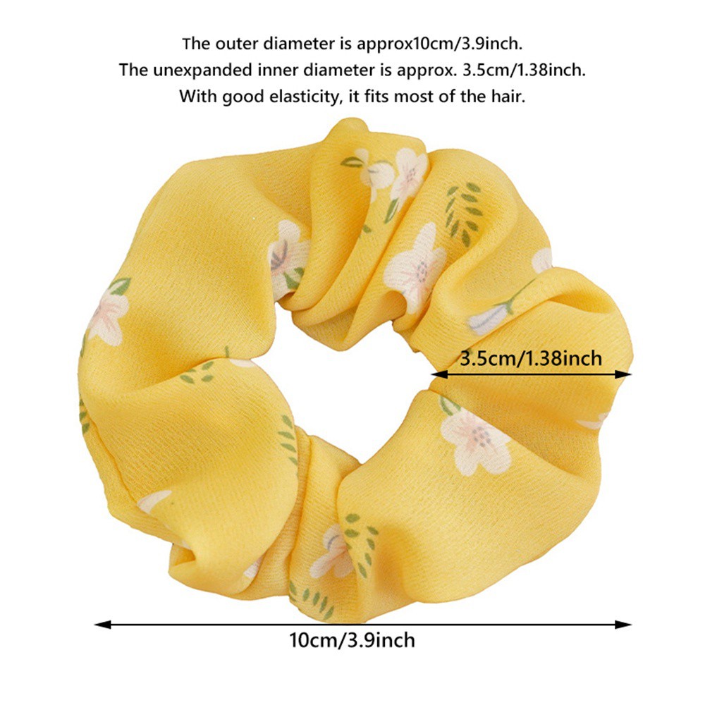 Dây Buộc Tóc Co Giãn Họa Tiết Chấm Bi Phong Cách Hàn Quốc