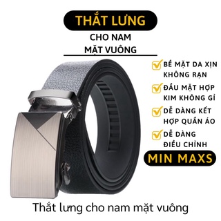 Dây Nịt Nam - Thắt Lưng Nam Mặt Vuông (Nhiều Mẫu) Giả Da Đầy Lịch Lãm 6624 [MINMAXS]