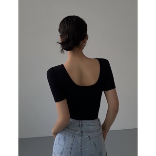Áo croptop cổ V