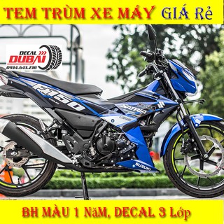 Tem trùm Satria Raider Xanh Khỏe Khoắn