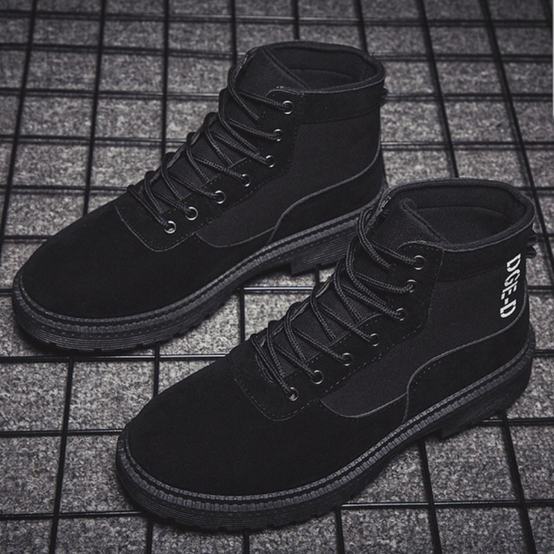 Giày bốt nam da lộn kaki DGD-E bền màu - giữ form lâu - bán chạy số 1 | BigBuy360 - bigbuy360.vn