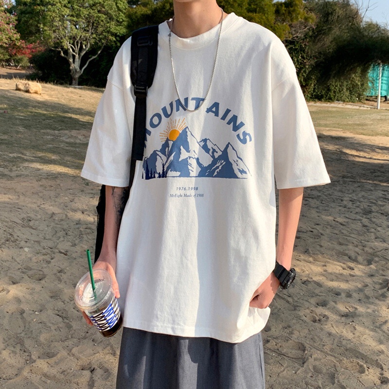 Áo thun AOKANG tay lửng thời trang phong cách hàn năng động cho nam