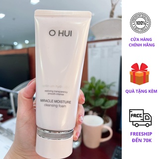 [HÀNG HIẾM] Sữa rửa mặt OHUI hồng Miracle Moisture Cleansing Foam 200ML TÁCH SET KHÔNG HỘP