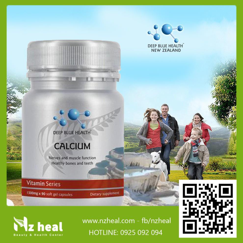 [Hỏa tốc] Viên Uống Canxi Deep Blue Health Calcium (60 viên)