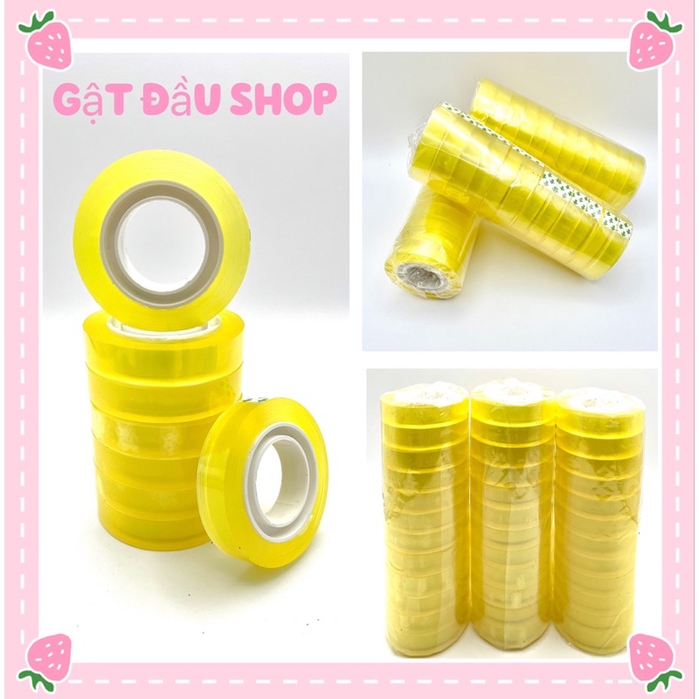Băng Dính Bé Xịn Băng Dính Đa Năng Băng Dính Tiện Lợi Cho Gia Đình Loại hỏ (1,2 cm)
