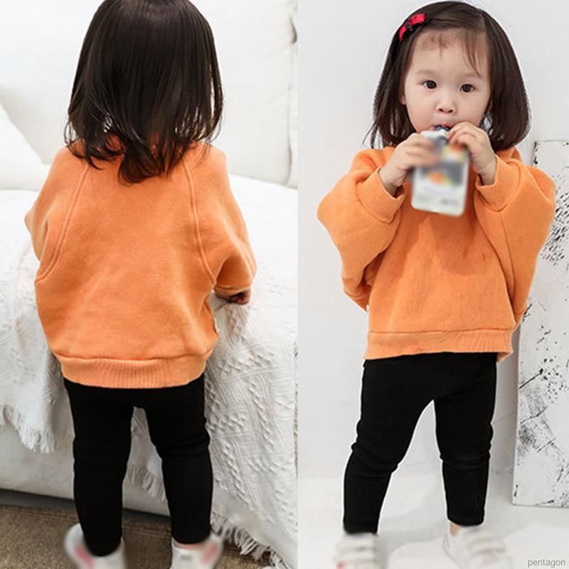 Quần Legging Cotton Mỏng Có Túi Lớn Dễ Phối Đồ Cho Bé Gái 1-6 Tuổi