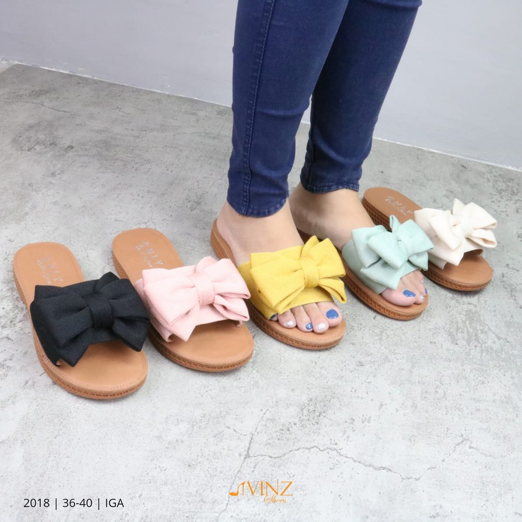 Giày Sandal Đế Bệt Thời Trang 2018 Dành Cho Nữ (5 Màu)
