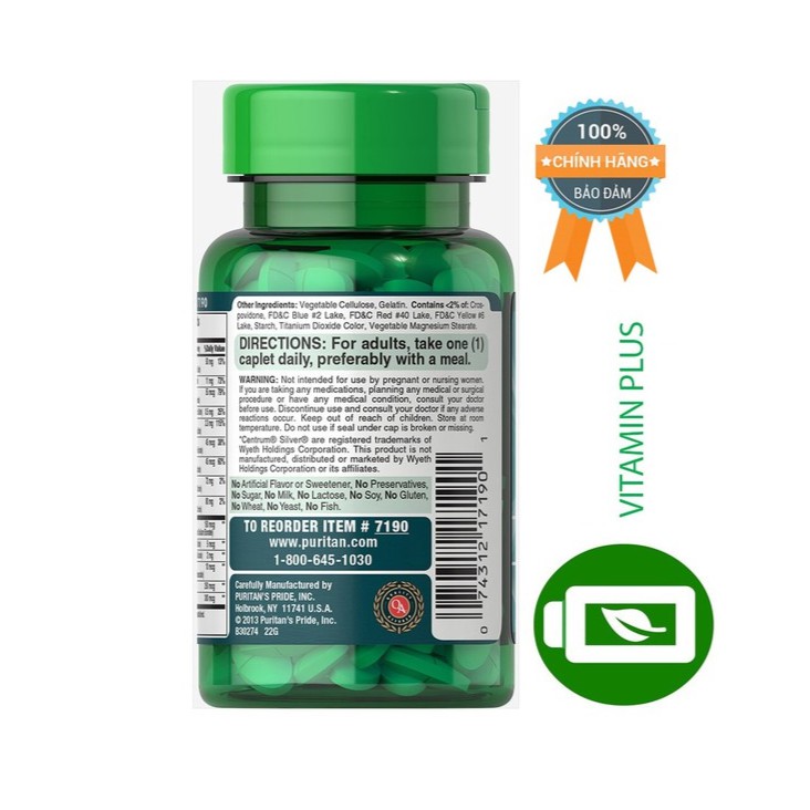 Vitamin và Khoáng chất tổng hợp cho người 50t ABC Plus Senior MultiVitamin 60 viên | BigBuy360 - bigbuy360.vn