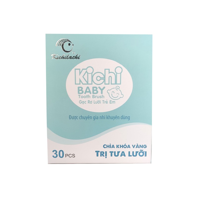 Gạc Rơ Lưỡi Que Kichi Baby Hộp 30 Que