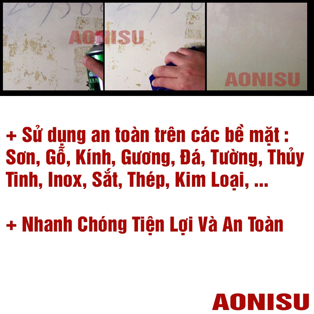 Chai Xịt Tẩy Keo Đa Năng 3M / REMOVE - Xịt Tẩy Keo Dính Nhanh Chống , Chai Xịt Tẩy Keo Băng Dính AONISU