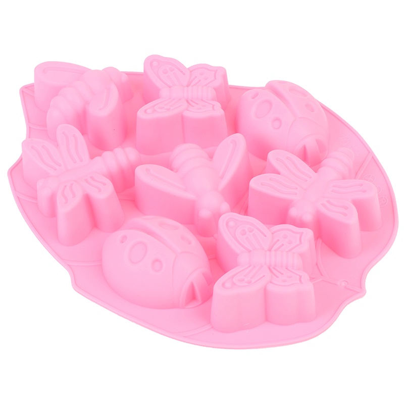 {FCC} Cartoon Animal Flower Insect Ice Cube Chocolate DIY Silicone Mold Baking Mold{yancrane3.vn}