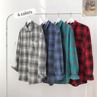 Áo Sơ Mi Tay Dài Sọc Ca Rô Thời Trang Trẻ Trung Cho Nam