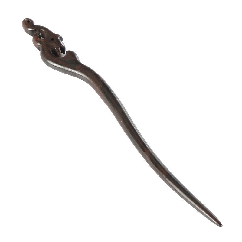 Trâm cài tóc Phượng hoàng bằng gỗ có hộp đựng