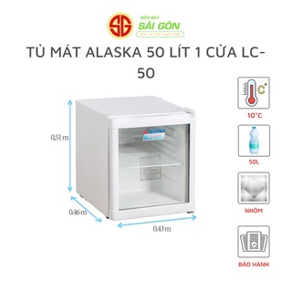 Tủ mát Alaska 50 lít 1 Cửa LC-50- HÀNG CHÍNH HÃNG