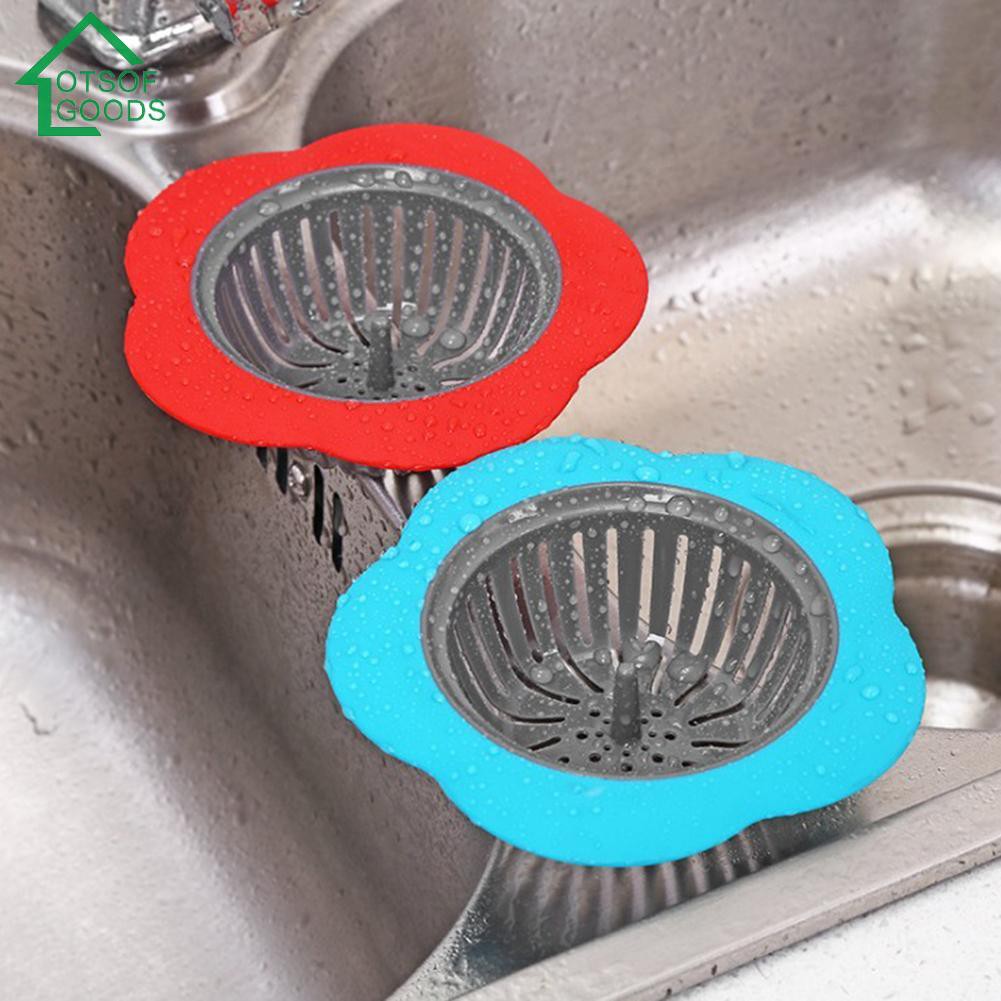 Kitchen Flower Sink Strainer Drain Filter Bathroom Hair Trap