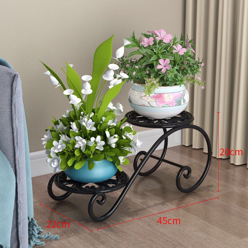 Kệ để chậu cây cảnh 2 tầng
