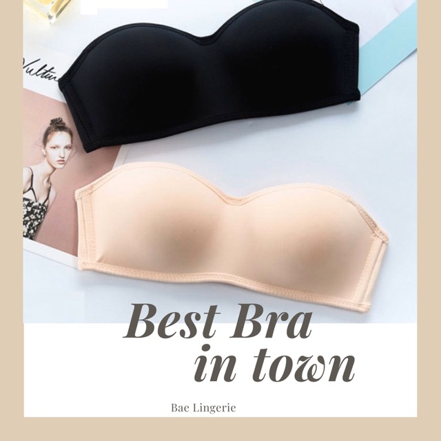 Áo ngực quây chống tuột không gọng mút mỏng có kèm dây áo JENNIE - Bae Lingerie