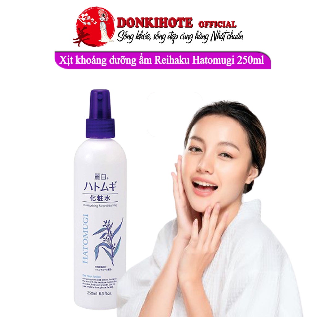 Xịt khoáng dưỡng ẩm, xịt khoáng Hatomugi Reihaku sáng da 250ml | BigBuy360 - bigbuy360.vn