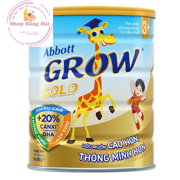 Sữa bột Abbott Grow Gold 3+ 900g từ 3-6 tuổi