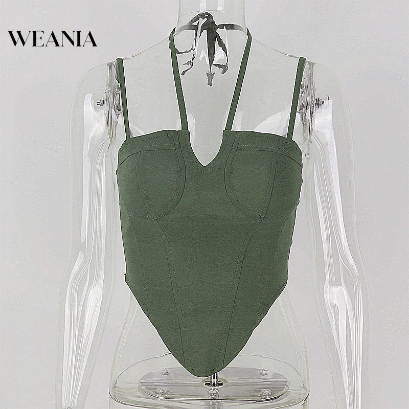 Áo hai dây Màu Trơn Thiết Kế Hở Lưng Quyến Rũ