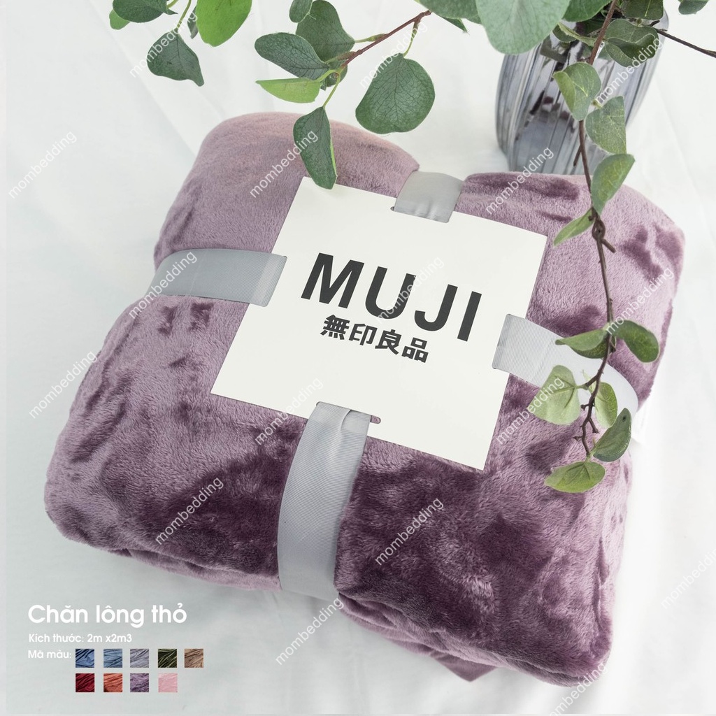 Chăn lông tuyết Muji xuất Nhật 1,8kg kích thước 2m x 2m3