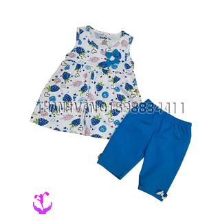 Đồ bộ đầm sát nách quần lửng cho bé gái giá rẻ -2938